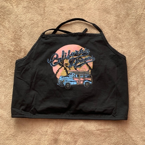 California dream cross back crop top - Picture 1 of 3